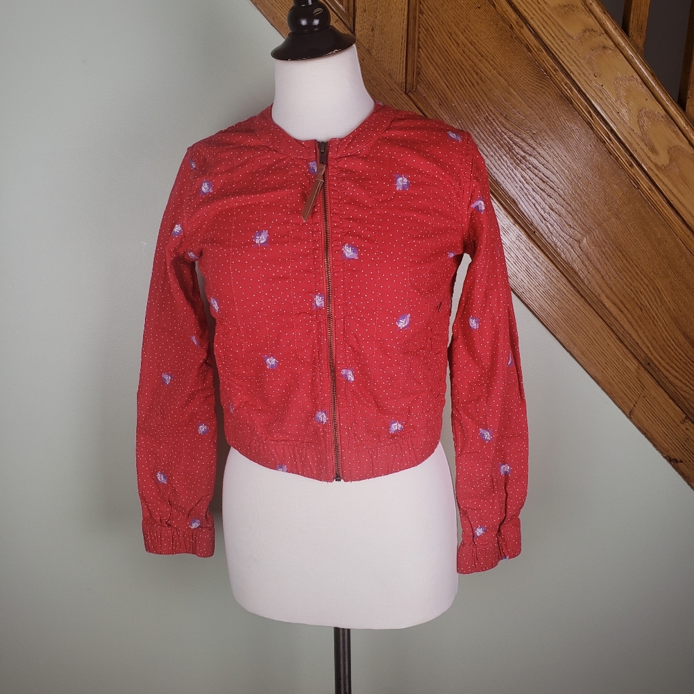 OBEY Propaganda 1969 Floral Red Bomber Jacket